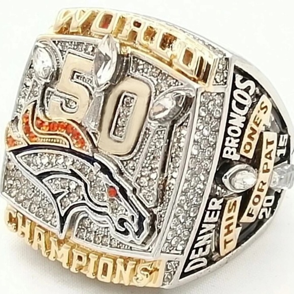 Denver Broncos Championship Ring Fan Edition Super Bowl 50 - Picture 1 of 11